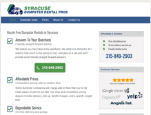 Tablet Screenshot of dumpsterrentalsyracuseny.org